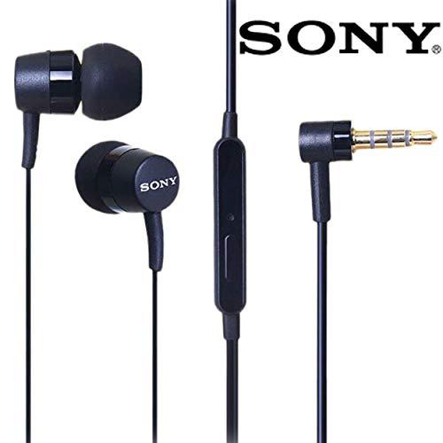 Sony - Auriculares originales MH-750, color negro para Sony Xperia Z2, auriculares con botón encendido y apagado, In-Ear