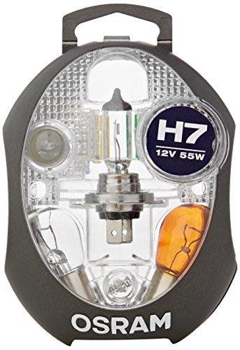 Estuche de lámparas de repuesto H7 ORIGINAL de OSRAM, lámparas para faros halógenas, automóvil de 12 V, CLKM H7, kit de lámpara de repuesto completo (1 unidad)