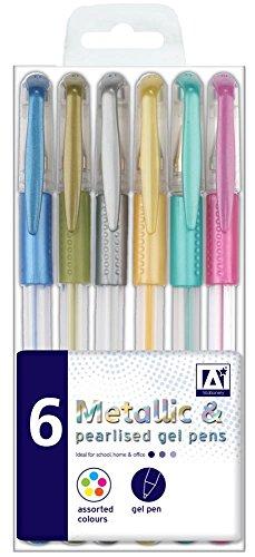 Anker MGU/4 - Bolígrafo de tinta gel multicolor, paquete de 6