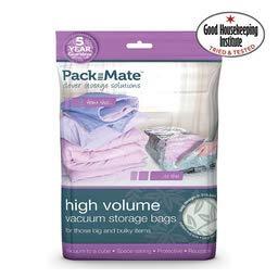 Packmate ® - 2 Bolsas para almacenaje comprimido - Tamaño Jumbo (90 x 110cm) - para Ropa, edredones tamaño Matrimonio, Ropa de Cama y más