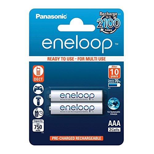 Panasonic Eneloop SY3052678 - Pack 2 Pilas Recargables, AAA