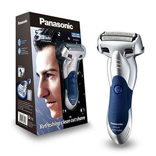 Panasonic ES-SL41-S503 - Afeitadora en seco y húmedo, 3 hojas, 3 cabezales con cuchillas nano pulidas de 30°, plateado