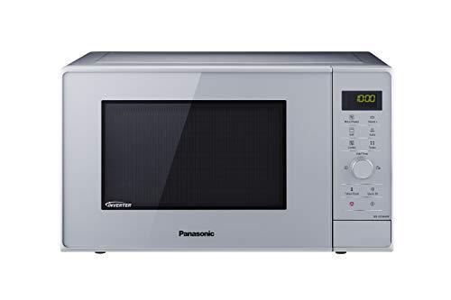 Panasonic NN-GD36H - Microondas con Grill (1000 W, 23 L, 6 niveles, Grill Cuarzo 1100 W, Plato Giratorio 285 mm, Control tácti L, 17 modos, Turbo Defrost, tecnología Inverter) Plata