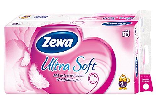 Papel higiénico Zewa Ultra Soft 4 capas 1er Pack (1 x 16 rollos)