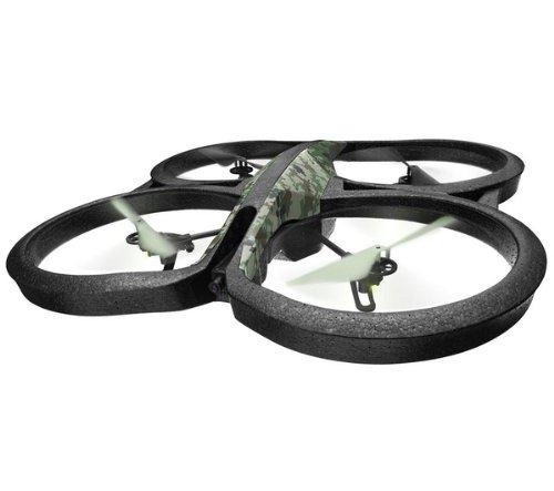 Parrot AR.Drone 2.0 Elite Edition Jungle - Dron cuadricóptero (12 minutos de vuelo, cámara HD, 50 metros de alcance, pilotaje con Smartphone o Tablet)