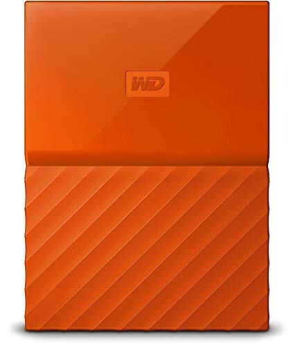 WD My Passport - Disco Duro Portátil de 4 TB y Software de Copia de Seguridad Automática, Naranja