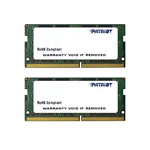 Patriot Memory PSD432G2133SK módulo de - Memoria (32 GB, 2 x 16 GB, DDR4, 2133 MHz, 260-pin SO-DIMM, Verde)