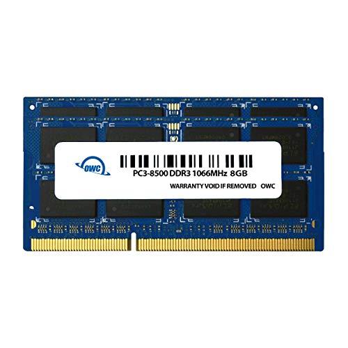 OWC 16GB (2 x 8GB) PC8500 DDR3 Módulo de Memoria SO-DIMM no ECC 1066 MHz 204 Pines (OWC8566DDR3S16P), para 2010 MacBook Pro, MacBook, Mac Mini e 2009 iMac