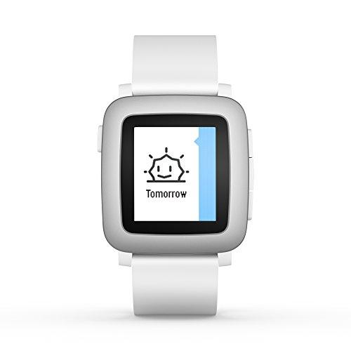 Pebble Time - Smartwatch (pantalla 1.25", Bluetooth, ARM Cortex-M3), color blanco