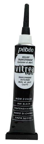 PEBEO Vitrea 160 - Pintura en Relieve para Cristal (20 ml), Color Negro
