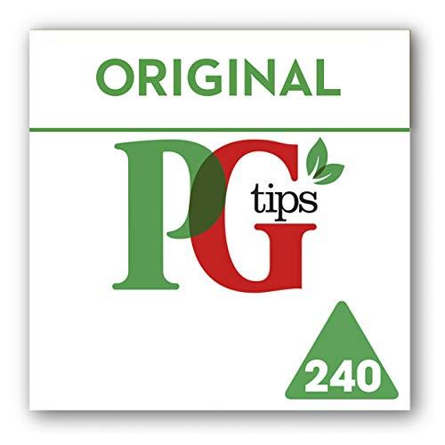 PG Tips Original Té, Pack de 4 x 240 bolsas , forma de pirámide