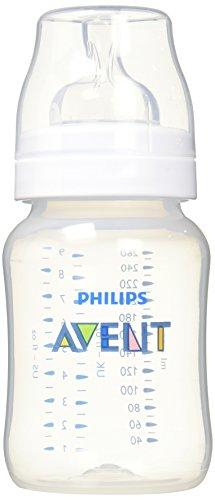 Philips Avent SCF563/17 - Biberón Classic+ de 260 ml, tetina de flujo para recién nacidos, anticólico, color Azul transparente