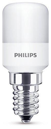 Philips LED Bombilla frigorífico T25 mate  de 1,7W (15 W) casquillo fino E14, luz blanca cálida 2700 K,  no regulable