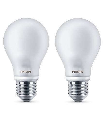 Philips Lighting Bombilla LEDclassic E27, 40 W, Cálida, Pack de 2, 2