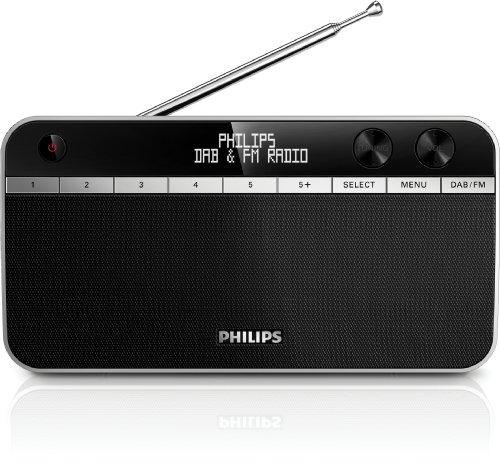 Philips AE5250/12 - Radio (pantalla LCD, DAB, radio FM), negro (importado)
