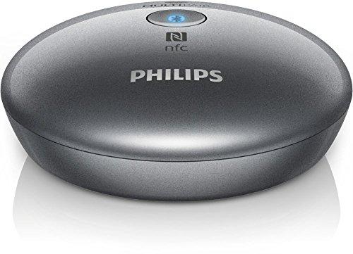 Philips AEA2700 - Adaptador de Audio (NFC, Bluetooth, 3.5 mm), Plateado