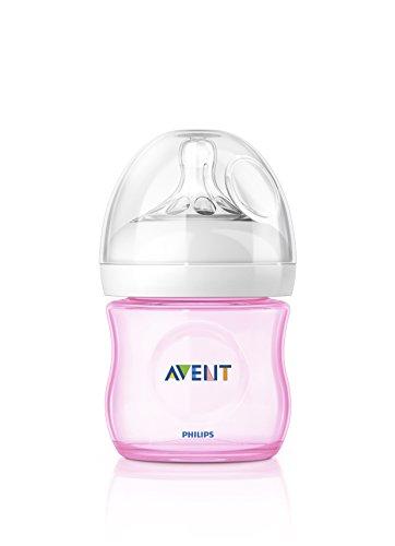 Philips Avent SCF691/17 - Biberón, tetina suave y flexible, anticólicos, PP 0% BPA, 125 ml, color rosa