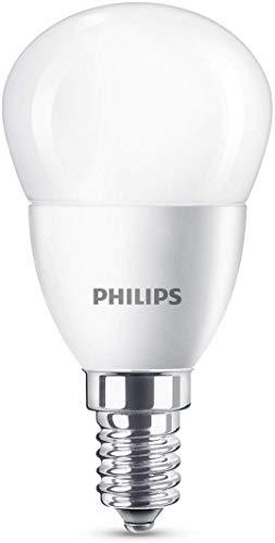 Philips Lighting Vela LED de luz cálida, 5,5 W/40 W, casquillo E14, 5.5 W, Blanco, 2 unidades, 2