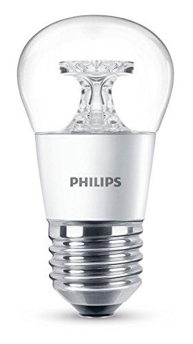 Philips -  Bombilla LED de luz cálida, no regulable, 4 W/25 W, Casquillo E27, Blanco, Transparente