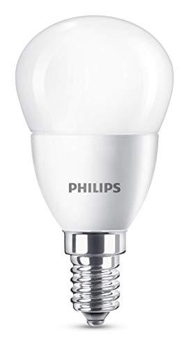 Philips Bombilla LED esférica E14, 5.5 W equivalentes a 40 W en incandescencia, luz blanca