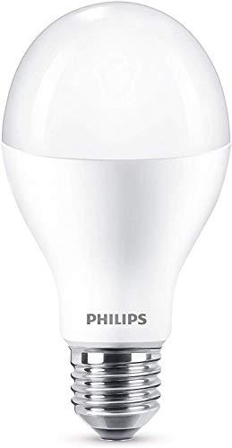 Philips LED Bombilla estándar mate, 18.5W equivalente a 120 W de una bombilla incandescente, casquillo gordo E27, luz blanca cálida