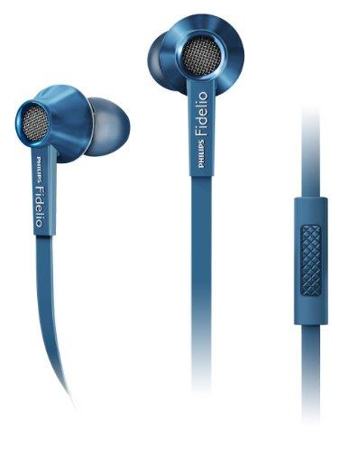 Philips Fidelio - Auriculares (Binaurale, Azul, Dentro de oído, Alámbrico, 40 MW, Universal)