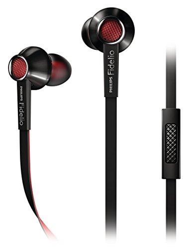 Philips Fidelio S1 - Auriculares in-ear, negro y rojo