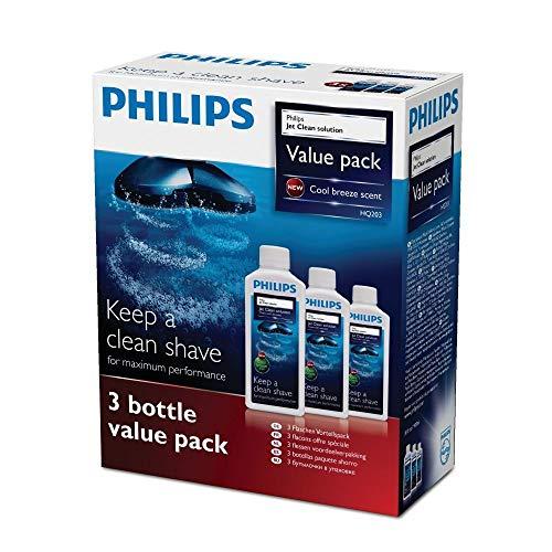 Philips HQ203/50 - Limpiador para afeitadoras (3 unidades, 300 ml)