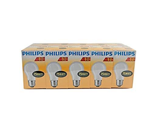 Philips - Lote de bombillas (10 unidades, 75 W, E27, mate)