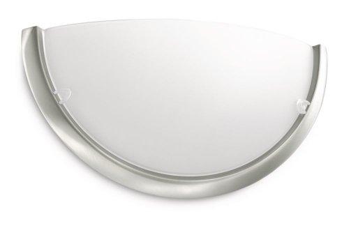 Philips myLiving Circle - Aplique, iluminación interior, casquillo E27, luz blanca cálida, IP20, clase de protección I, color gris, sin bombilla