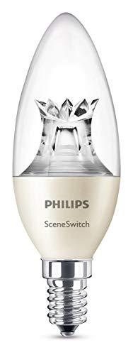 Philips Lighting Philips Sceneswitch-Bombilla LED vela, casquillo E14, 40 W, no regulable, 8 W, Blanco, 5 W