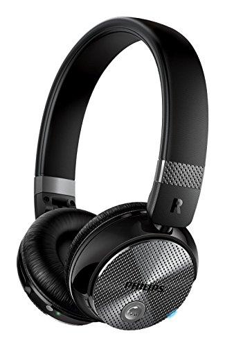 Philips SHB8850NC/00 - Auriculares inalámbricos con reducción de ruido (cerrado parte posterior, almohadillas suaves, plegado compacto), negro