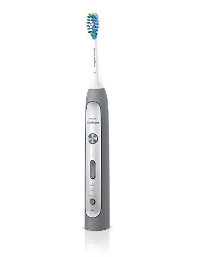 Philips Sonicare FlexCare Platinum HX9111/21 cepillo eléctrico para dientes Adulto Cepillo dental sónico Gris, Blanco - Cepillo de dientes eléctrico (Batería, Integrado, 110-240 V, Ión de litio, Estado, 1 pieza(s))
