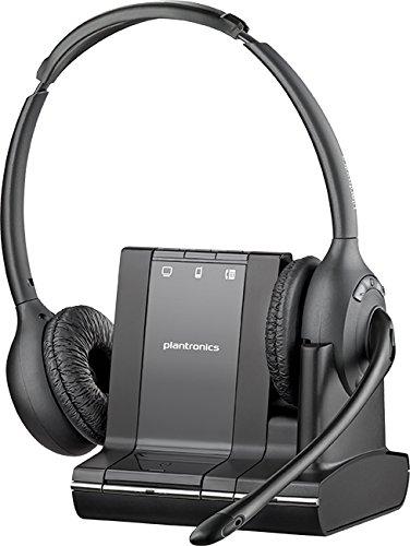 Plantronics 84004-02 - Auriculares con micrófono para teléfono fijo de diadema cerrados Bluetooth, Negro
