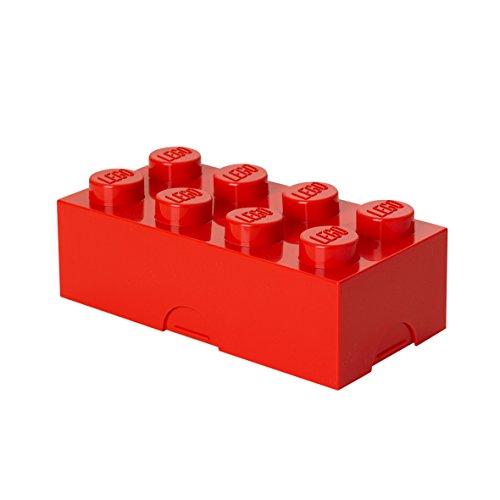 Plast Team PT4023  - Fiambrera para el almuerzo en forma de bloque de lego 6, color rojo [importado de Alemania]