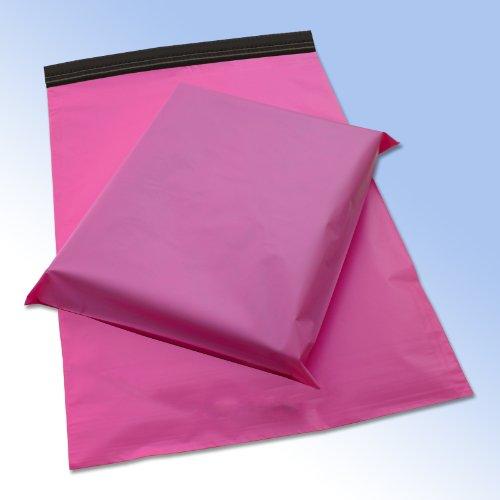 50 bolsas de plástico para envíos postales (25 cm x 36 cm), color rosa