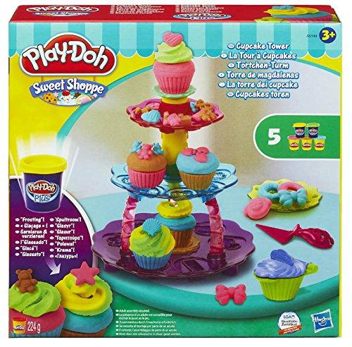 Play-Doh Sweet Shoppe Cupcake Tower Torre de Magdalenas, Multicolor (Hasbro A5144E24)