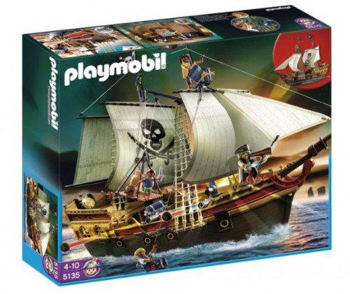PLAYMOBIL - Barco Pirata de Ataque, Set de Juego (5135)