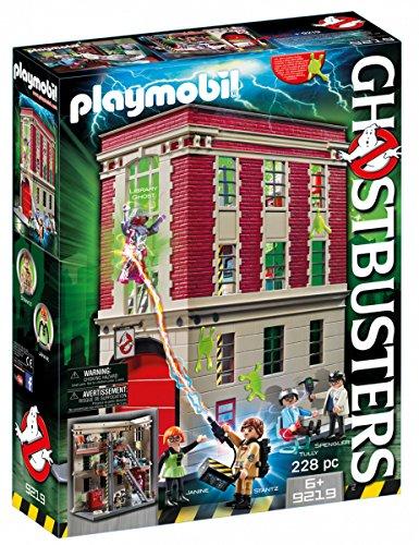 PLAYMOBIL Ghostbusters, Cuartel Parque de Bomberos, a Partir de 6 Años (9219)