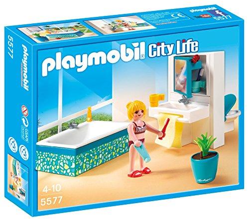 PLAYMOBIL Mansión Moderna Playset baño (5577)