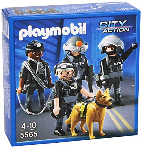 PLAYMOBIL Policía - Equipo de Unidad Especial, playset (5565)