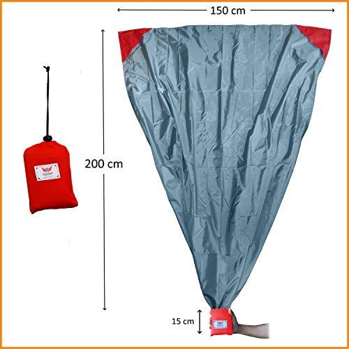 polaar - XL Al aire libre, manta de la picnic y manta de la playa, impermeable, ultraligero, 200 cm x 150 cm, con la bolsa