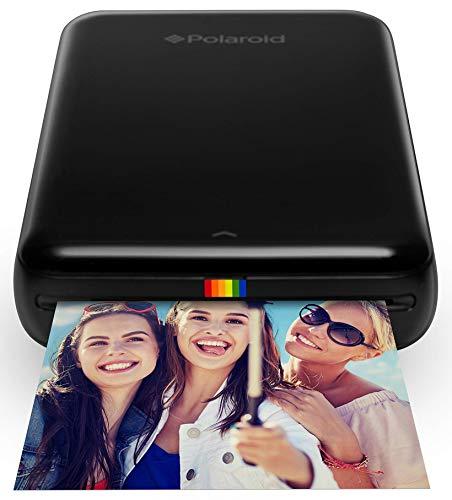 Polaroid  Zip - Impresora móvil, Bluetooth, Nfc, micro USB, tecnología Zink Zero Ink, 5 x 7.6 cm, compatible con iOS y Android, negro, 2.2 x 7.4 x 12 cm