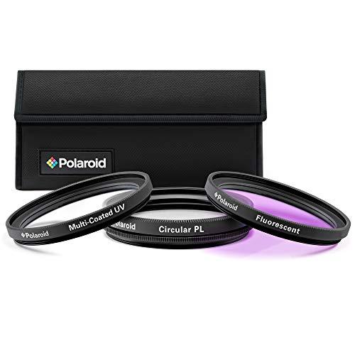 Polaroid Optics juego de filtros de 67 mm de 3 piezas (UV, CPL, FLD)