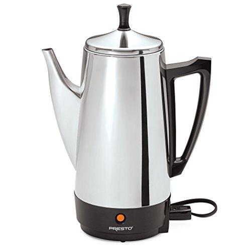 Denelchon Presto 02811 12-Cup Stainless Steel Coffee Maker by