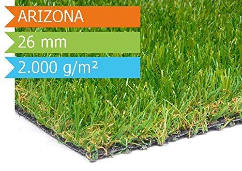 Primaflor Arizona - Césped artificial (26 mm de espesor, 4 m)