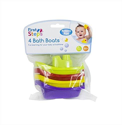 First Steps - Lote de 4 botes de baño (multicolor)