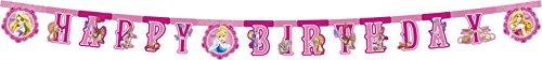 Disney Princess Rapunzel, Blancanieves y Co. Feliz cumpleaños guirnalda para el cumpleaños de los niños
