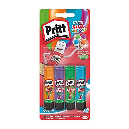 Pritt Stick Rainbow - Barra adhesiva de colores arco iris - 4 unidades x 10gr