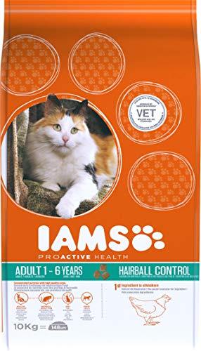 IAMS for Vitality Bolas de Pelo Alimento para Gatos con pollo fresco [10 kg]